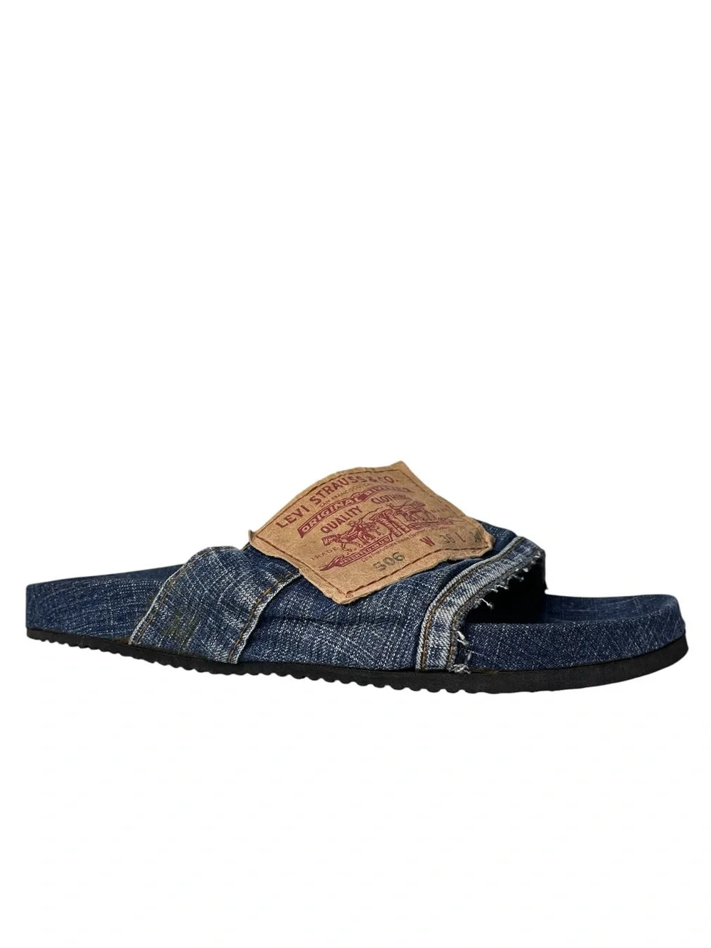 OMIGHTY x Levi's Re-Worked Denim Slides Sandal Size EU 40 - Picture 1 of 16